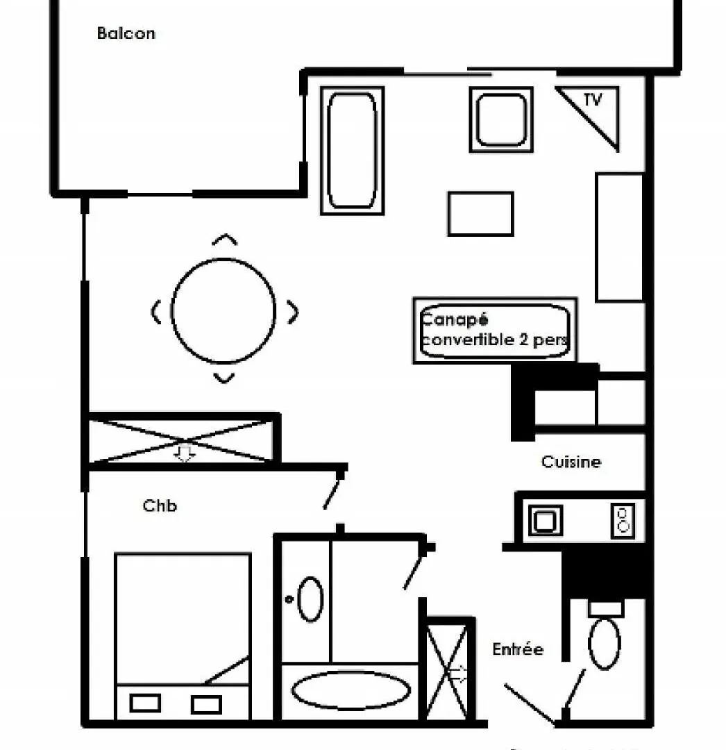 Apartment Residence Lachat - Bel Appartement 2 Pieces 4 Personnes Proche De Meribel Centre Mae-1785 Les Allues